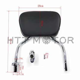 XHT(BC)-MT501-007+P-CD1 New Detachable Pad Sissy Bar W/Backrest For Harley FLRT FreeWheeler 2015-2017