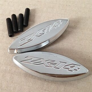 XHT(BC)- Mirror Block Off Base For 2006-2009 Kawasaki Ninja Zx-14 Zx-14R Zx1400 Chrome