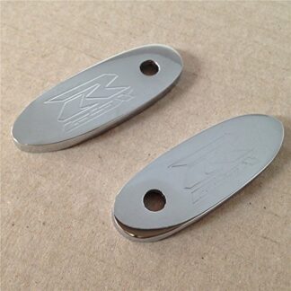 XHT(BC)- Mirror Block Off Base Plates For Suzuki Gsxr 600 750 1000 1100 Gsx-R Chrome