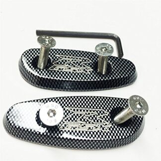 XHT(BC)- Mirror Block Off Base Plates For Suzuki Gsxr 600 750 1000 Gsx-R 2001-2004 Carbon