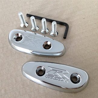 XHT(BC)- Mirror Block Off Base Plates For Suzuki Gsxr 600 750 1000 Gsx-R 2001-2004 Chrome