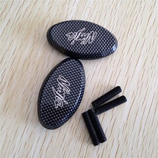 XHT(BC)- Mirror Block Off Plates For 2005-2008 Kawasaki Ninja Zx6R Zx6Rr 636 Zx10R Carbon