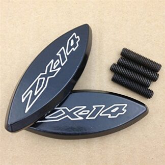 XHT(BC)- Mirror Block off for 2006-2009 Kawasaki Ninja ZX-14 ZX14 R ZX-14R ZX1400 BLACK