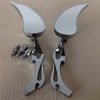 XHT(BC)- Motor Billet Alloy Teardrop Flame Custom Mirror Yamaha Yzfr1 R1 R6 Fzr600 Yzf600R