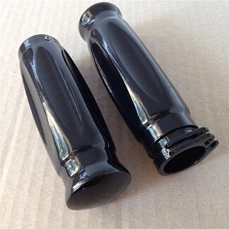 XHT(BC)- Motorcycle Black 1" 25mm Handlebar Grips For Kawasaki Vulcan Classic Custom 900/ Shadow 750 Spirit Aero ACE