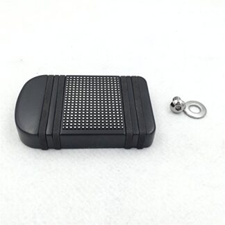 XHT(BC)- Motorcycle Black Aluminum Edge Cut Brake Pedal Pad Cover For Harley Davidson 2012-later Dyna FLD/1986-later FL Softail/ 1980-later Touring