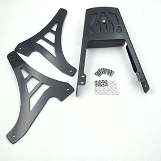 XHT(BC)- Motorcycle Black Backrest Sissy Bar With Leather Pad For 1995-2003 Harley Davidson Sportster 883 XL883 1200 XL1200