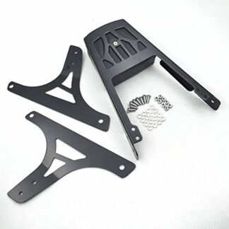 XHT(BC)- Motorcycle Black Backrest Sissy Bar With Leather Pad For Harley Davidson Softail Flstc Flstf Flstn Flsts FLSTSC FXST FXSTB FXSTS FXSTSB