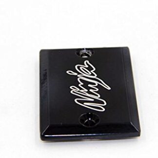 XHT(BC)- Motorcycle Black Brake Fluid Reservoir Cap Cover"Ninja" Engraved For Kawasaki Ninja 250 /Ninja 500/ Ninja 650R/ZX600D/ ZX600E /ZZR600/ ZX6 / ZX6R / ZX12R