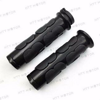 XHT(BC)- Motorcycle Black Comfort Flame Rubber Hand Grips 1" 25mm Grips Fit Choppers/H-D/Suzuki/Kawasaki/Yamaha/