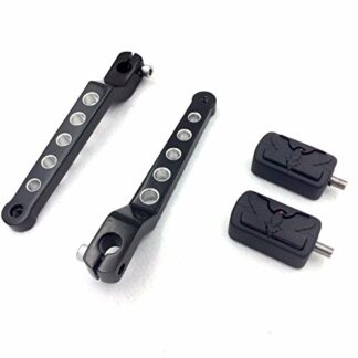 XHT(BC)- Motorcycle Black Eagle Pegs w/Hollow-out Heel/Toe Shift Levers For Harley Davidson 1986-later FL Softail/ 1988-later Touring/ 2008-later Trike