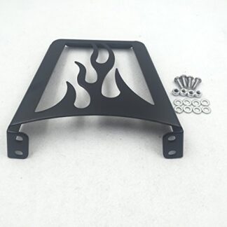 XHT(BC)- Motorcycle Black Flame Sissy Bar Luggage Rack For Harley Davidson Sportster Xl883C XL883R Xl1200R XL1200C XL1200S Xlh883 Xlh1200 883 1200