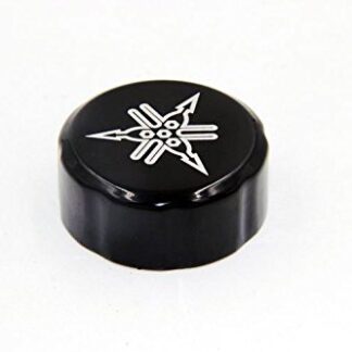 XHT(BC)- Motorcycle Black Fluid Reservoir Cap Cover"*" Engraved For 2001-2002 Yamaha YZF-R6/2006-2008 Yamaha YZF-R6/2000-2003 Yamaha YZF-R1 (For Yamaha with 35mm Inner Diameter Round Reservoir)