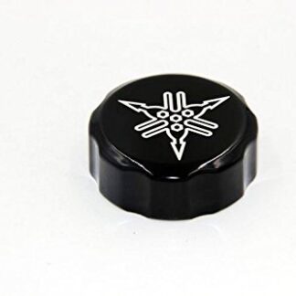 XHT(BC)- Motorcycle Black Fluid Reservoir Cap Cover"*" Engraved For 2003-2005 Yamaha YZF R6/2006-2008 Yamaha YZF R6S/2004-2008 Yamaha YZF R1