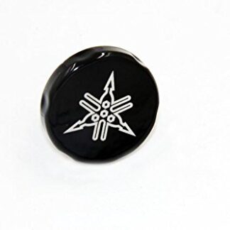 XHT(BC)- Motorcycle Black Fluid Reservoir Cap Cover"*" Engraved For Yamaha FZR600 / YZF600R / FZ6 / R6 / R6S / FZ1 / R1 (Note: Install with stock O-ring)