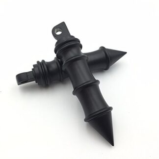 XHT(BC)- Motorcycle Black Foot Peg Foot Rest for Harley Davidson FLSTFB FAT BOY XL883 DYNA FXDF FLSTF SOFTAIL XL Road King Sporster FXCW FXCWC FXS FXSB FXSBSE