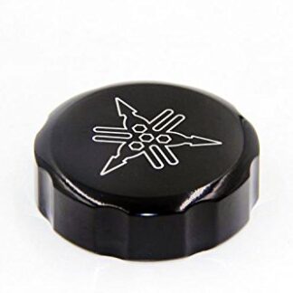 XHT(BC)- Motorcycle Black Front Master Cylinder Fluid Reservoir Cap Cover"*" Engraved For Yamaha 1998-2014 YZF R1/2006-2012 YZF R6S/1995-2009 YZF 600R/2006-2015 Yamaha FJR1300A
