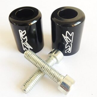 XHT(BC)- Motorcycle Black Hand Bar Ends For Kawasaki Ninja 250 500 ZX600 ZX6 636 ZZR600 ZX6R ZX6RR 650R ZX750 ZX7 ZX7R ZX900 ZX9 ZX9R Z1000 ZX10R