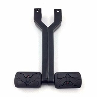 XHT(BC)- Motorcycle Black Hawk Pegs w/Hollow-out Heel/Toe Shift Levers For Harley Davidson Fat Boy FLSTF 1980 and later