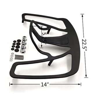 XHT(BC)- Motorcycle Black Luggage Rack Cargo Travel Rack Trunk Rack Mount Fork Style For Goldwing GL1800 Models 2001-2014 (Except F6B)