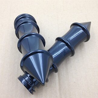 XHT(BC)- Motorcycle Black Skeleton Spike 1" 25mm Hand Grips For Shadow 750 Spirit Aero ACE/Harley Davidson Road King