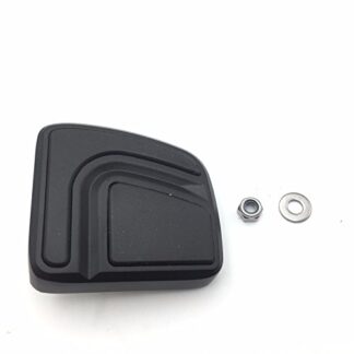 XHT(BC)- Motorcycle Black Small Airflow Groove Brake Pedal Pad For Harley Davidson Fat Bob FXDF Dyna Wide Glide Breakout FXSB CVO Sportster 1200 Seventy Two Forty Eight Softail Deuce Softail FXST