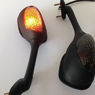 XHT(BC)- Motorcycle Black Smoke Integrated Turn Signal Mirrors For 2006-2015 Suzuki GSX-R 600 750/2001-2015 GSX-R 1000