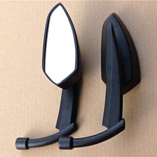 XHT(BC)- Motorcycle Black Spear Blade Mirrors Fit Harley Davidson Sportster Dyna Softail