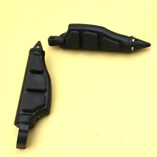 XHT(BC)- Motorcycle Black Stiletto Footrest Pegs For Harley Softail Sportster Dyna Glide Fat Boy GoldWind Kawasaki Vulcan Suzuki Boulevard Intruder Yamaha Road Star