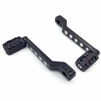 XHT(BC)- Motorcycle Black Zombie Pegs w/Hollow-out Heel/Toe Shift Levers For Harley Davidson Fat Boy FLSTF 1980 and later