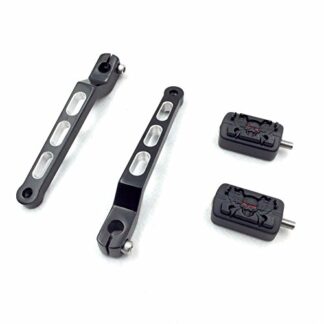 XHT(BC)- Motorcycle Black Zombie Shifter Footrest Foot Pegs with Heel/Toe Shift Lever For Harley Davidson 1986-later FL Softail/ 1988-later Touring/ 2008-later Trike
