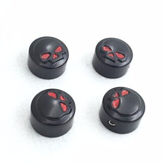 XHT(BC)- Motorcycle Black Zombie Skull Engraved Bolts Toppers Caps Fits Harley Davidson 1986-later XL 2008-2013 XR 1985-1999 Evolution 1340 1999-later Twin Cam models Dyna Softail Road King FLH