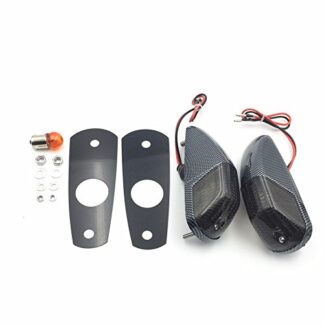 XHT(BC)- Motorcycle Carbon Smoke Flash Turn Signals For 2006 2007 2008 2009 KawasakiZx Zx14 Zx14R Zzr1400