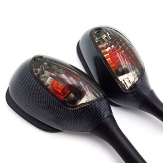 XHT(BC)- Motorcycle Carbon Smoke Integrated Turn Signal Mirrors For 2006-2015 Suzuki Gsx-R 600 750/2001-2015 GSX-R 1000