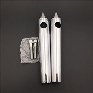 XHT(BC)- Motorcycle Chrome 1" Spike Billet Handelbar Riser 8" Rise 11" Overall Height For All Cruisers Choppers Metrics Victory Yamaha Suzuki Kawasaki with 2.5cm Bar Diameter