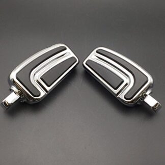 XHT(BC)- Motorcycle Chrome AirFlow Arrow Foot Rest Foot Pegs For 1984 and up Harley Davidson XLX XLX Tour Glide Dyna Daytona FXDB Electra Glide Standard FLHT Night Train VRSCA