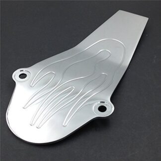 XHT(BC)- Motorcycle Chrome Aluminum Flame Drive Shaft Cover For 1998-2015 Yamaha V-Star 650 Classic Custom/ 1998-2009 Yamaha V-Star 1100 Classic Custom