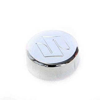 XHT(BC)- Motorcycle Chrome Billet Aluminum Brake Fluid Reservoir Cap Cover"S" Engraved For Universal Bikes with 40mm Diameter Round Reservoir