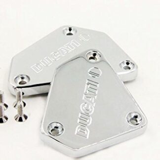 XHT(BC)- Motorcycle Chrome Brake Fluid Reservoir Cap Cover"DUCATI" Engraved For Ducati 749 / 749S / 749R / 749F / 999 / 999S / 999R / 999F (All Years)