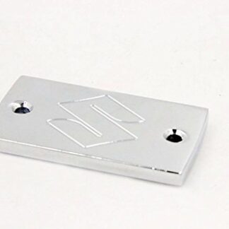 XHT(BC)- Motorcycle Chrome Brake Fluid Reservoir Cap Cover"S" Engraved For All Years Suzuki Boulevard M50 / S50 / C50 / S83 / C90