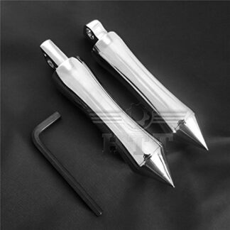 XHT(BC)- Motorcycle Chrome Custom FootPeg Footrest For 1984-2016 Harley Davidson Dyna Street Bob/Low Rider/Fat Bob/Wide Glide/Switchback