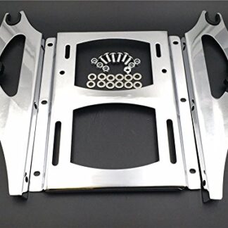 XHT(BC)- Motorcycle Chrome Detachable Tour-Pak Mounting Bracket Fender Luggage Rack Shelf For 2007-2015 Harley Davidson Touring FLHRFLHRC FLHT FLHX FLTR FLTRX FLHRSE5 FLHXSE FLTRSE3 FLTRXSE