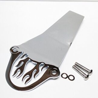 XHT(BC)- Motorcycle Chrome Flame Drive Shaft Cover For 1998-2015 Yamaha V-Star 650 Classic Custom/ 1998-2009 Yamaha V-Star 1100 Classic Custom