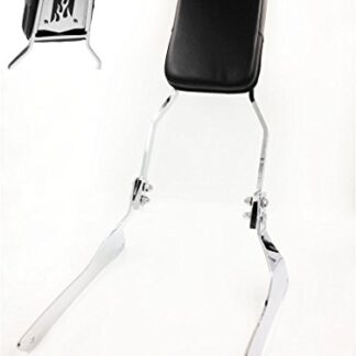 XHT(BC)- Motorcycle Chrome Flame Fire Backrest Sissy Bar Pad For 2005-2009 Suzuki Boulevard C90/ 1998-2004 Suzuki VL1500 Intruder