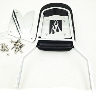 XHT(BC)- Motorcycle Chrome Flame Fire Backrest Sissy Bar with Pad For Shadow ACE 1100/ Shadow ACE Tourer/Shadow Sabre