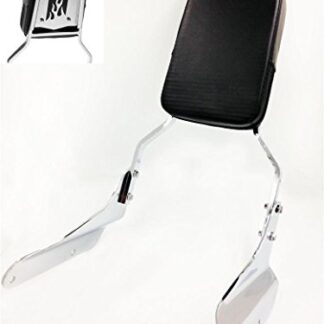 XHT(BC)- Motorcycle Chrome Flame Fire Style Backrest Sissy Bar with Leather Pad For 1994-2003 Magna 750 VF750/ 1995-2006 Magna 250 VF250