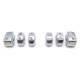 XHT(BC)- Motorcycle Chrome Hand Controls Switch Button Covers For Harley Davidson 2011 Softail models (except '11 FLSTSE)