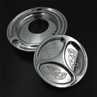 XHT(BC)- Motorcycle Chrome Keyless Gas Cap Twist Off Aluminum Racing Fuel Tank Cap For Yamaha YZF R6 (All Years)