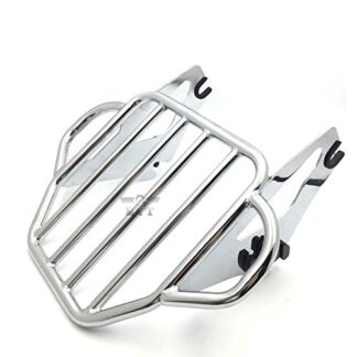 XHT(BC)- Motorcycle Chrome King Detachables Two-Up Luggage Rack For 2009-2016 Touring Road King/Street Glide/Road Glide