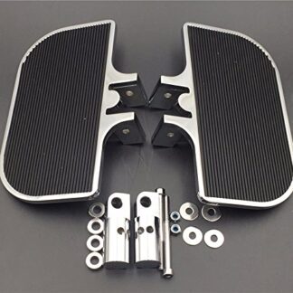 XHT(BC)- Motorcycle Chrome Passenger Mini Floorboards Rear Footboards Foot Rest Pegs Mounts Fit Harley-Davidson Electra Glide Heritage Softail Fat Boy